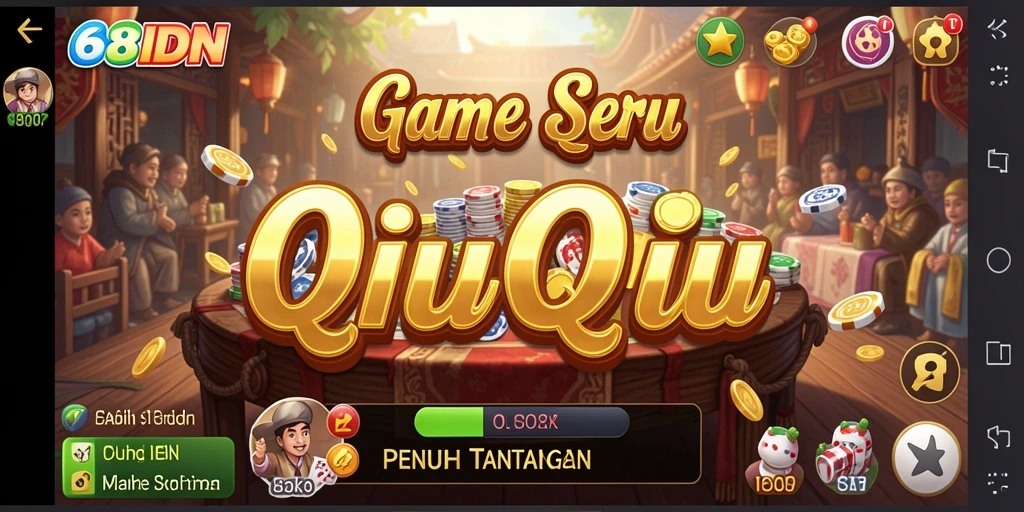 Tampilan gameplay seru QiuQiu di 68IDN