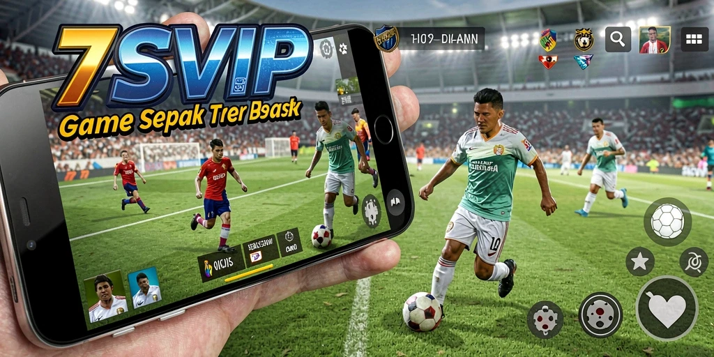 Gameplay seru dari 7SVIP dengan aksi sepak bola yang mendebarkan.
