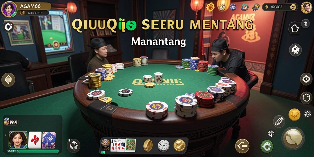 Tampilan gameplay QiuQiu yang seru di AGAM66.