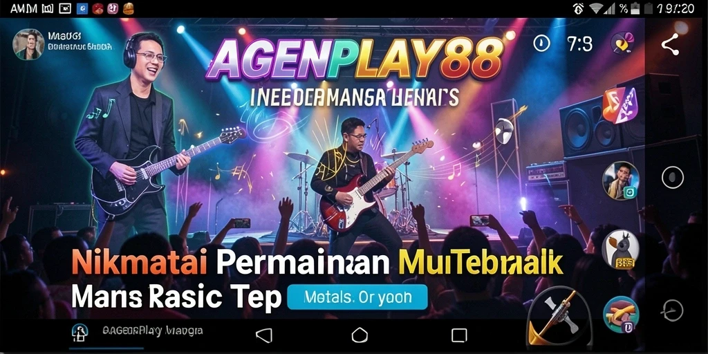 Tampilan gameplay AGENPLAY88 dengan tantangan musik seru.