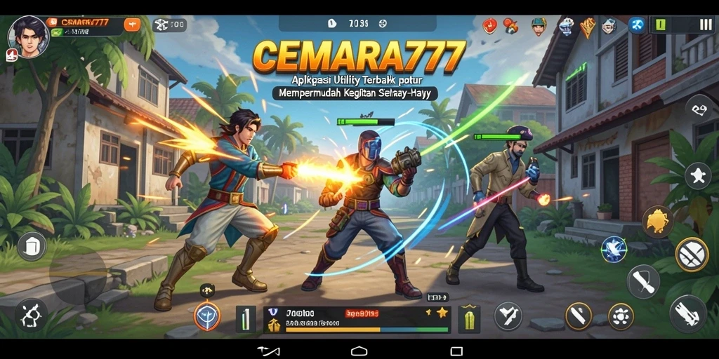 Screenshot CEMARA777 menampilkan antarmuka aplikasi Utility yang ramah pengguna.