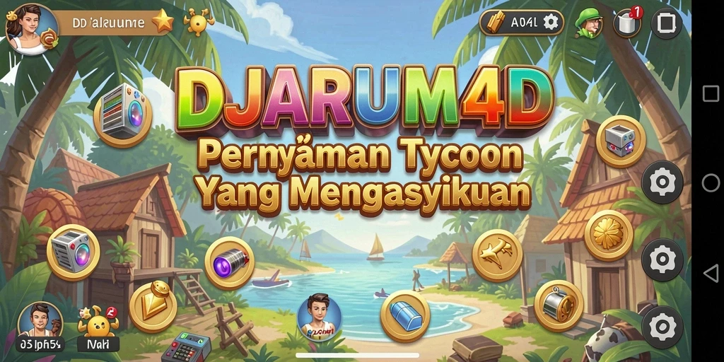 Screenshot gameplay DJARUM4D yang menunjukkan keseruan manajemen bisnis.
