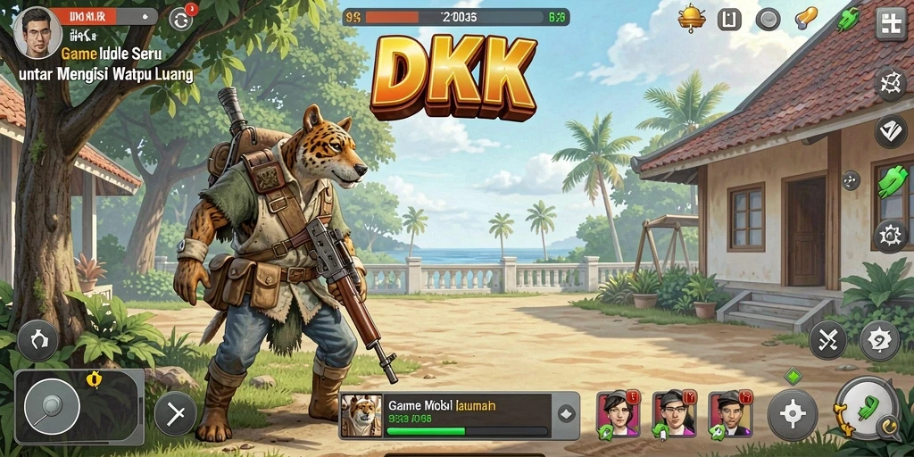 Tampilan screenshot DKK menampilkan gameplay Idle yang menarik.