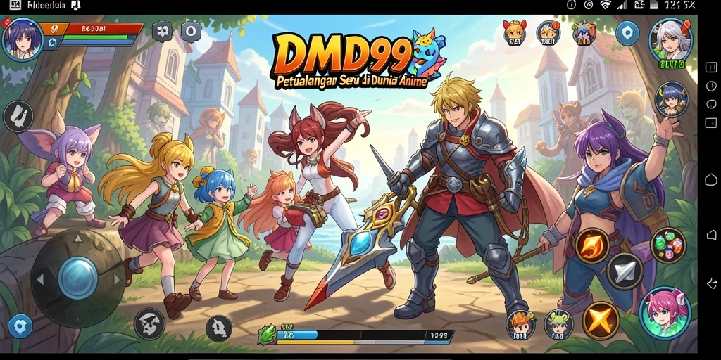 Tampilan seru dari gameplay DMD999 yang memikat para penggemar anime.