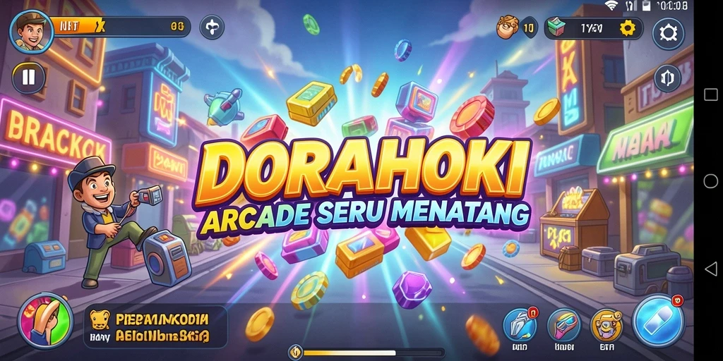 Tangkapan layar gameplay DORAHOKI dengan tantangan menarik.
