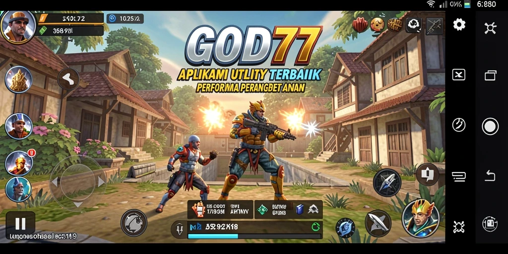 Screenshot GOD77 menampilkan antarmuka intuitif untuk optimasi perangkat.