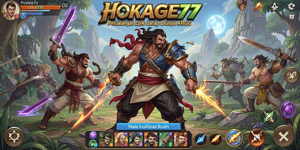 Tampilan gameplay HOKAGE77 yang menegangkan dan penuh aksi.