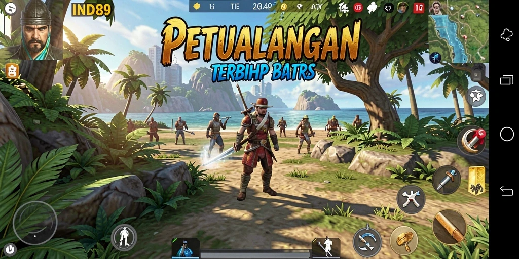 Tampilan menarik dari gameplay Open World IND89 yang memukau.