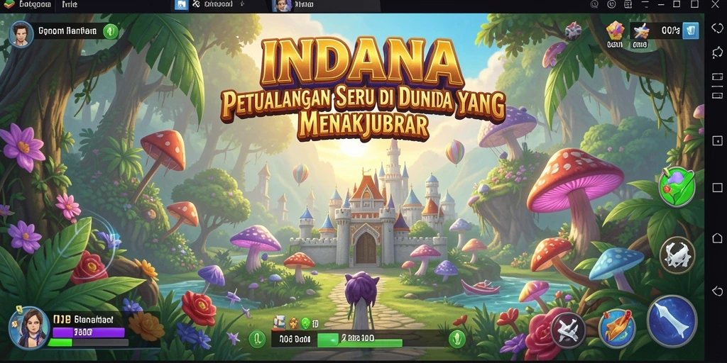 Screenshot utama INDAAA yang menunjukkan gameplay petualangan yang seru.