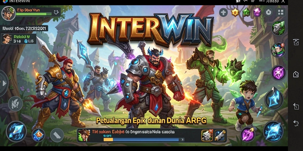 Tampilan gameplay menakjubkan dari INTERWIN dalam pertempuran ARPG.