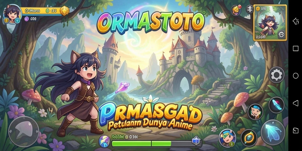 Tangkapan layar gameplay <strong>ORMASTOTO</strong> memperlihatkan aksi seru dalam dunia Anime.