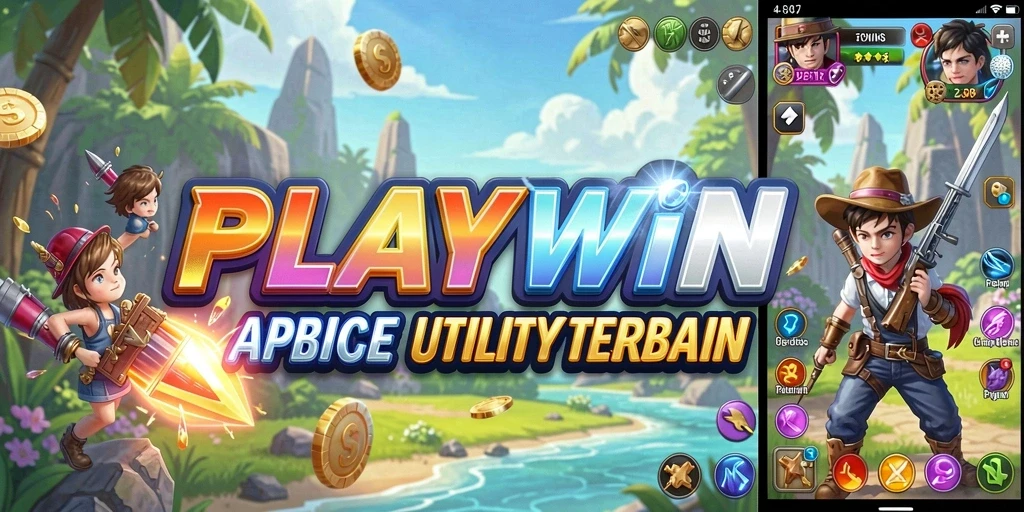 Tampilan antarmuka utama PLAYWIN yang sederhana dan mudah digunakan.