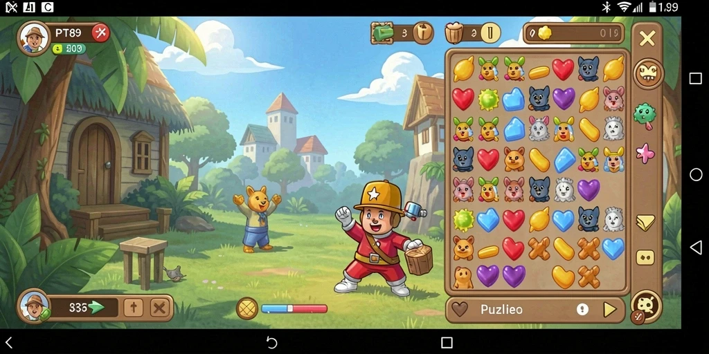 Tampilan screenshot gameplay PT89 yang penuh warna dan menarik.