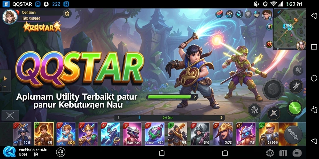Screenshot utama QQSTAR menampilkan antarmuka aplikasi Utility yang intuitif.