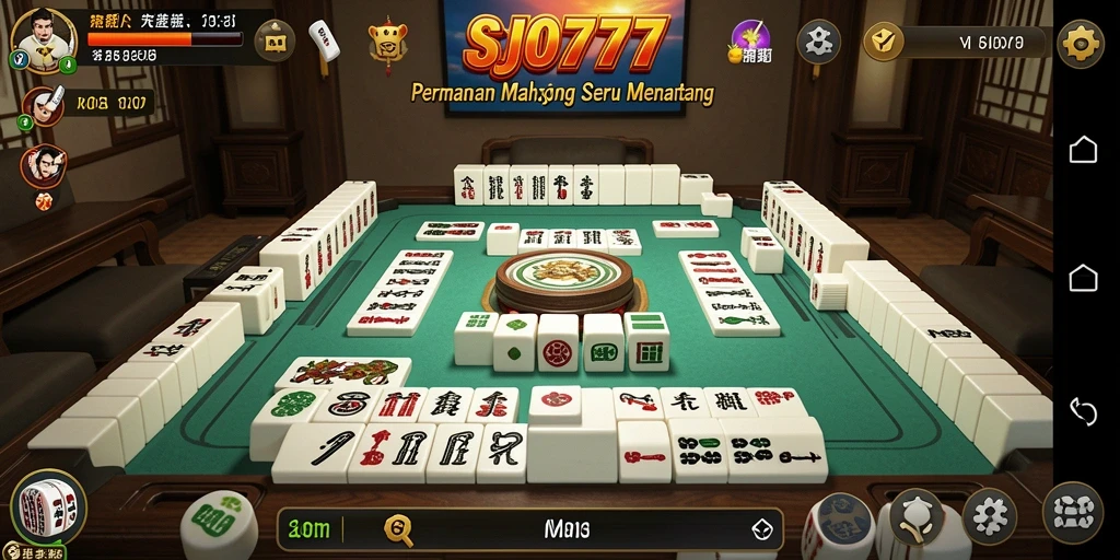 Tampilan gameplay Mahjong SJO777 yang seru dan penuh aksi.