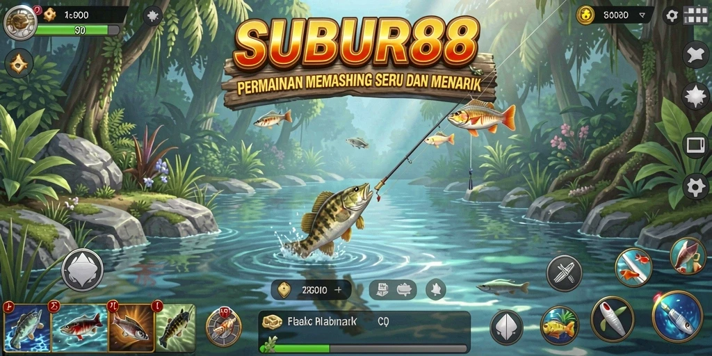 Tampilan gameplay SUBUR88 yang memukau saat memancing.