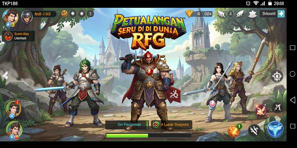 Tangkapan layar dari petualangan RPG TKP188 yang mendebarkan.
