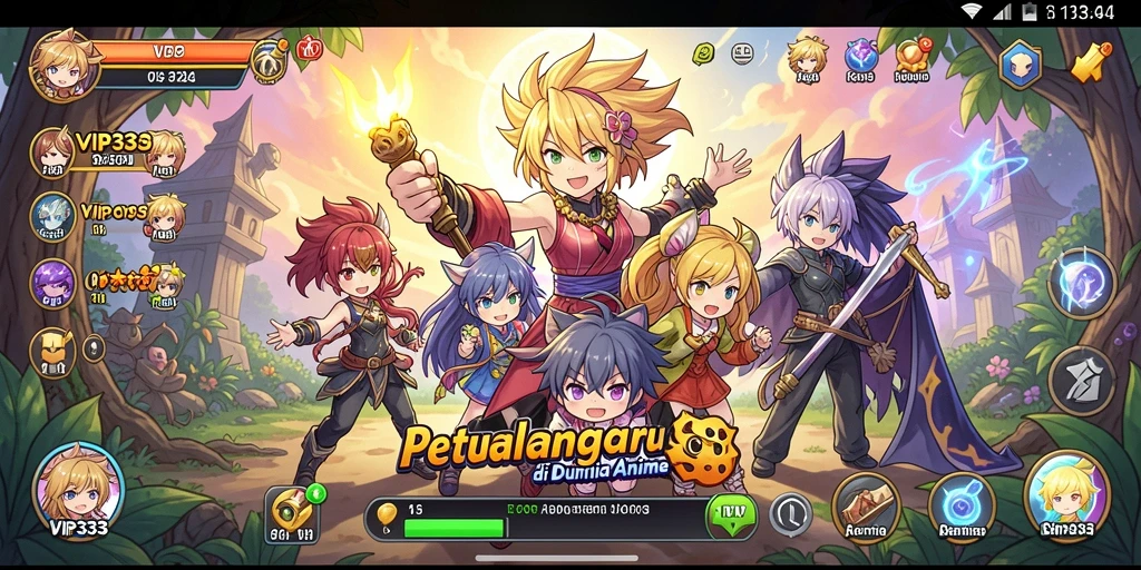 Tampilan gameplay <strong>VIP333</strong> dengan karakter Anime dalam aksi.